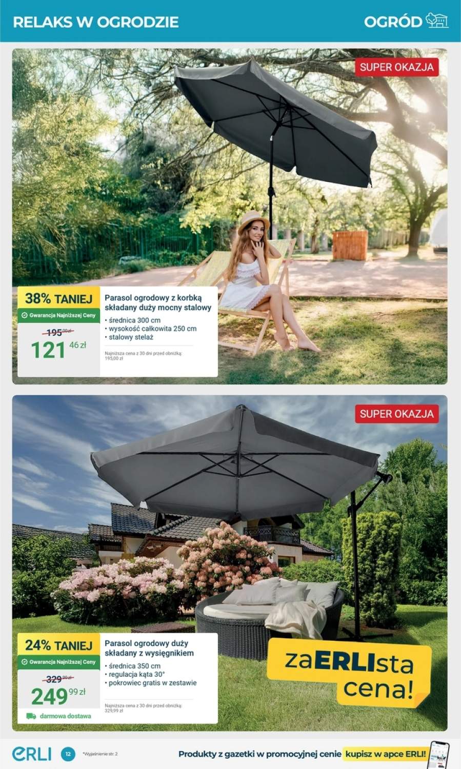 parasol ogrodowy