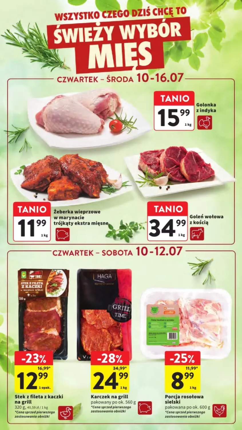 żeberka w marynacie