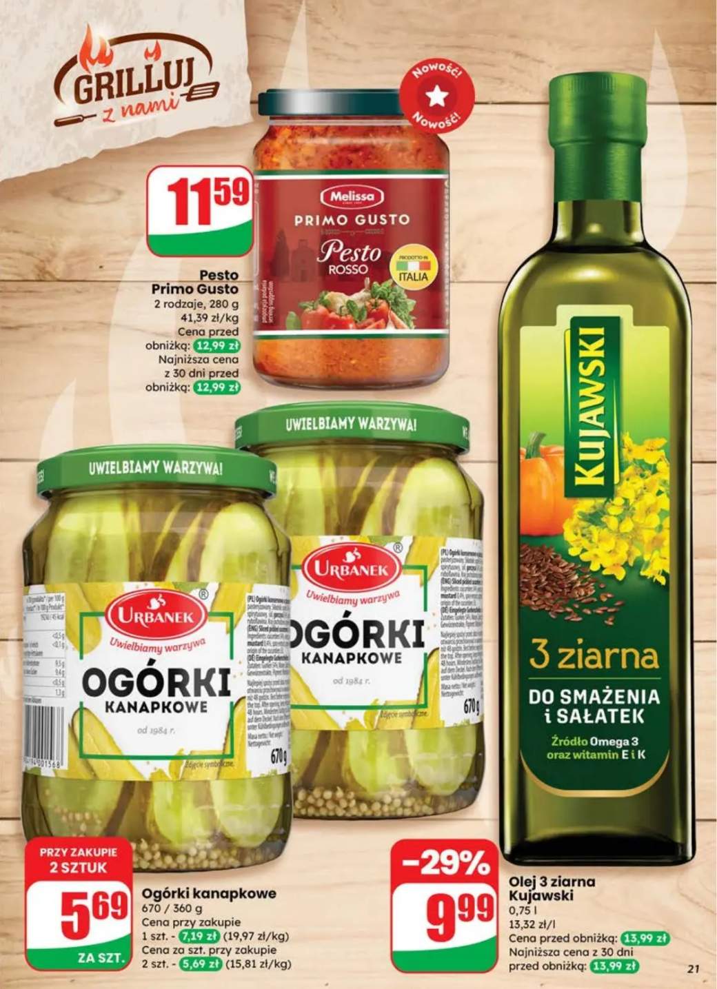 ogórki w plastrach