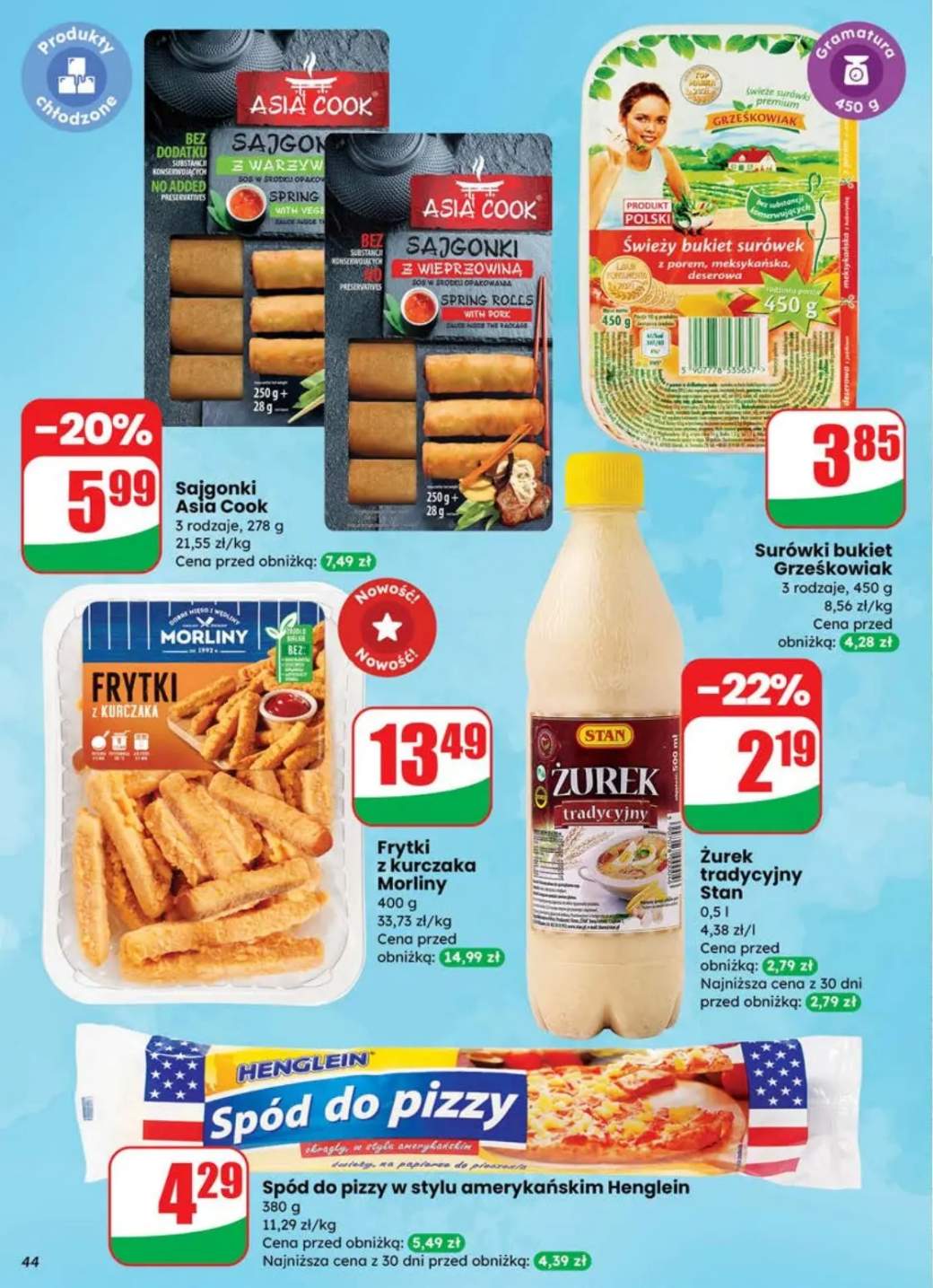 frytki z kurczaka