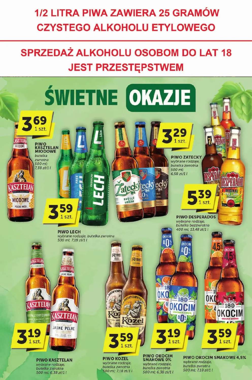 piwo Okocim Radler