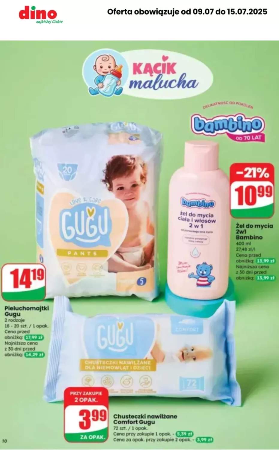 chusteczki dla niemowląt
