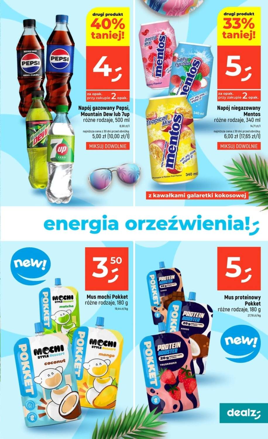 napój niegazowany