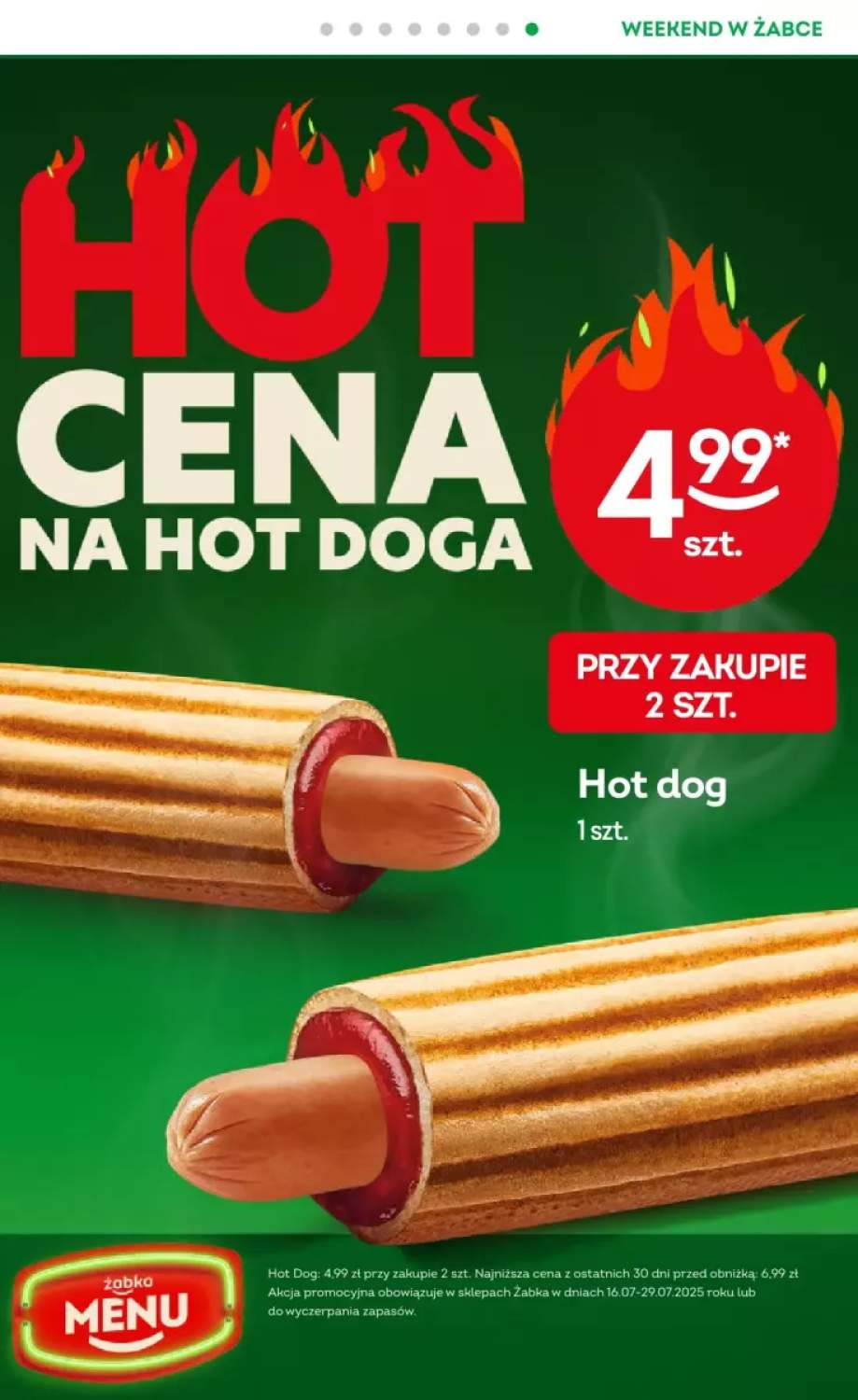 hot dog z parówką