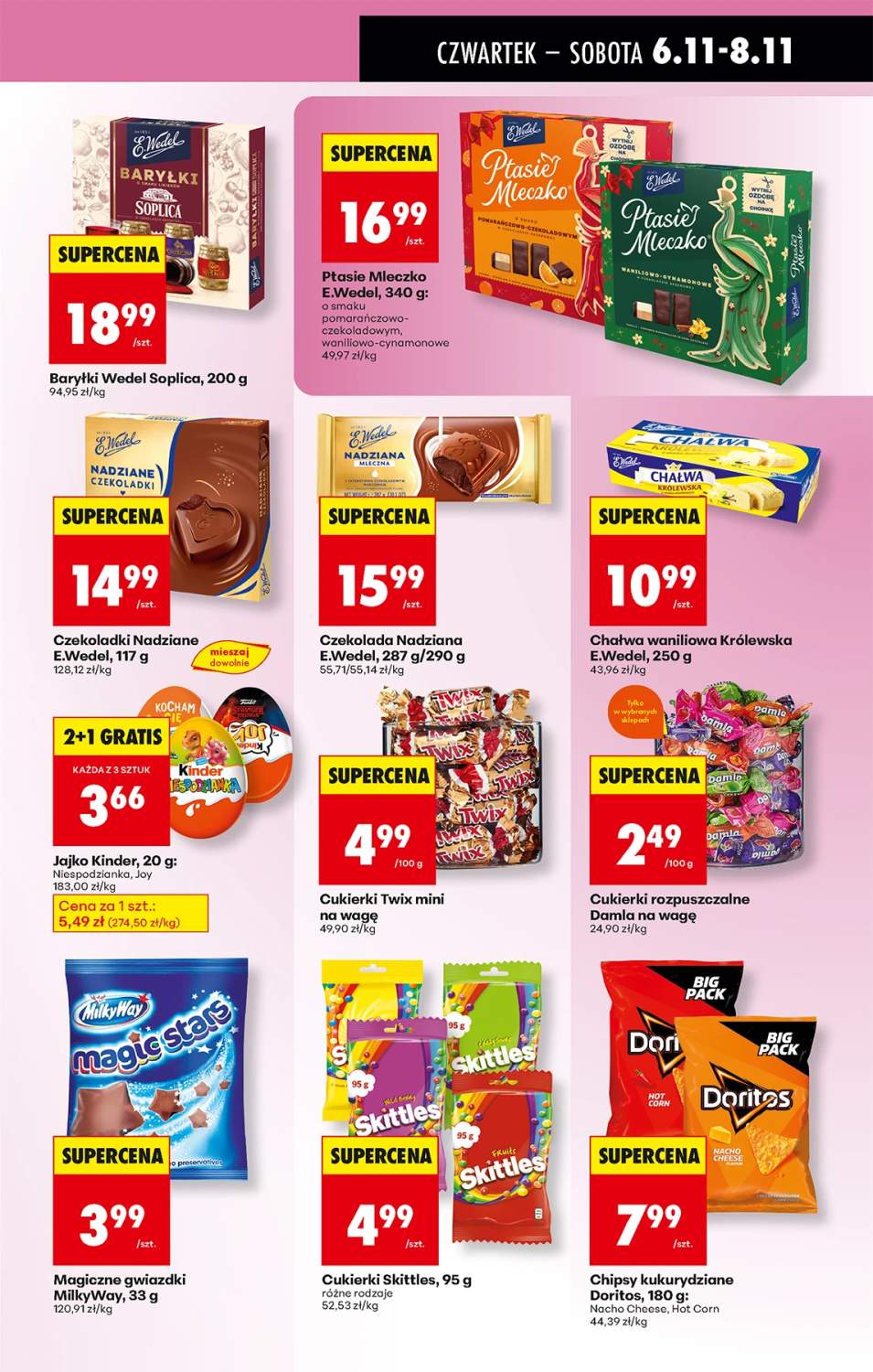 baryłki czekoladowe