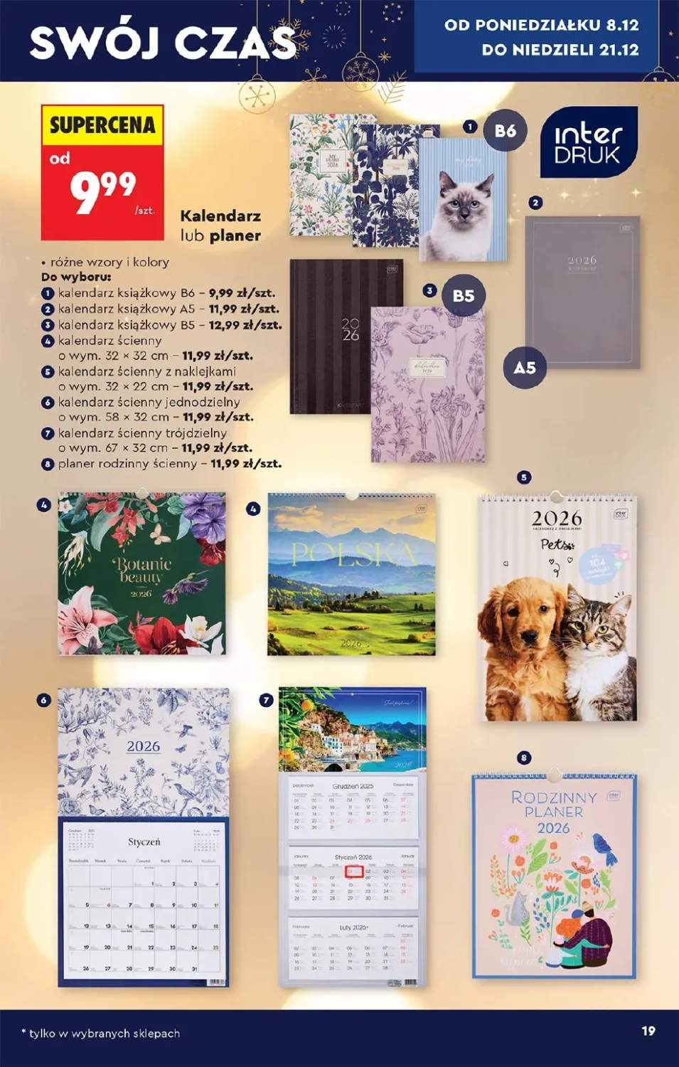 kalendarz książkowy