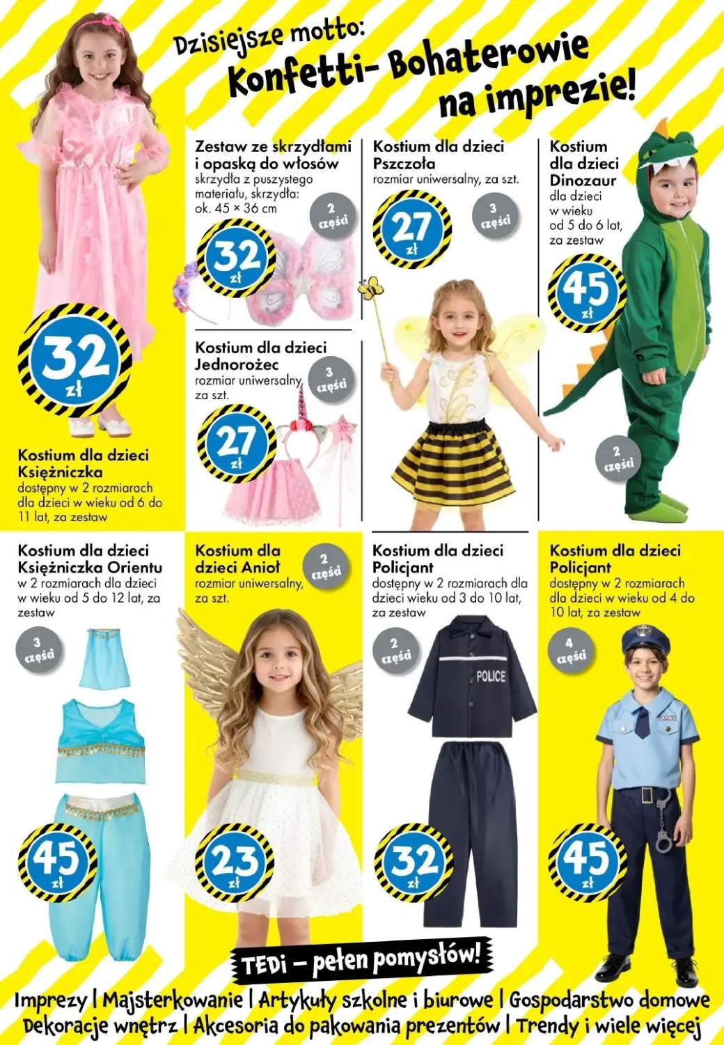 strój karnawałowy dla dzieci